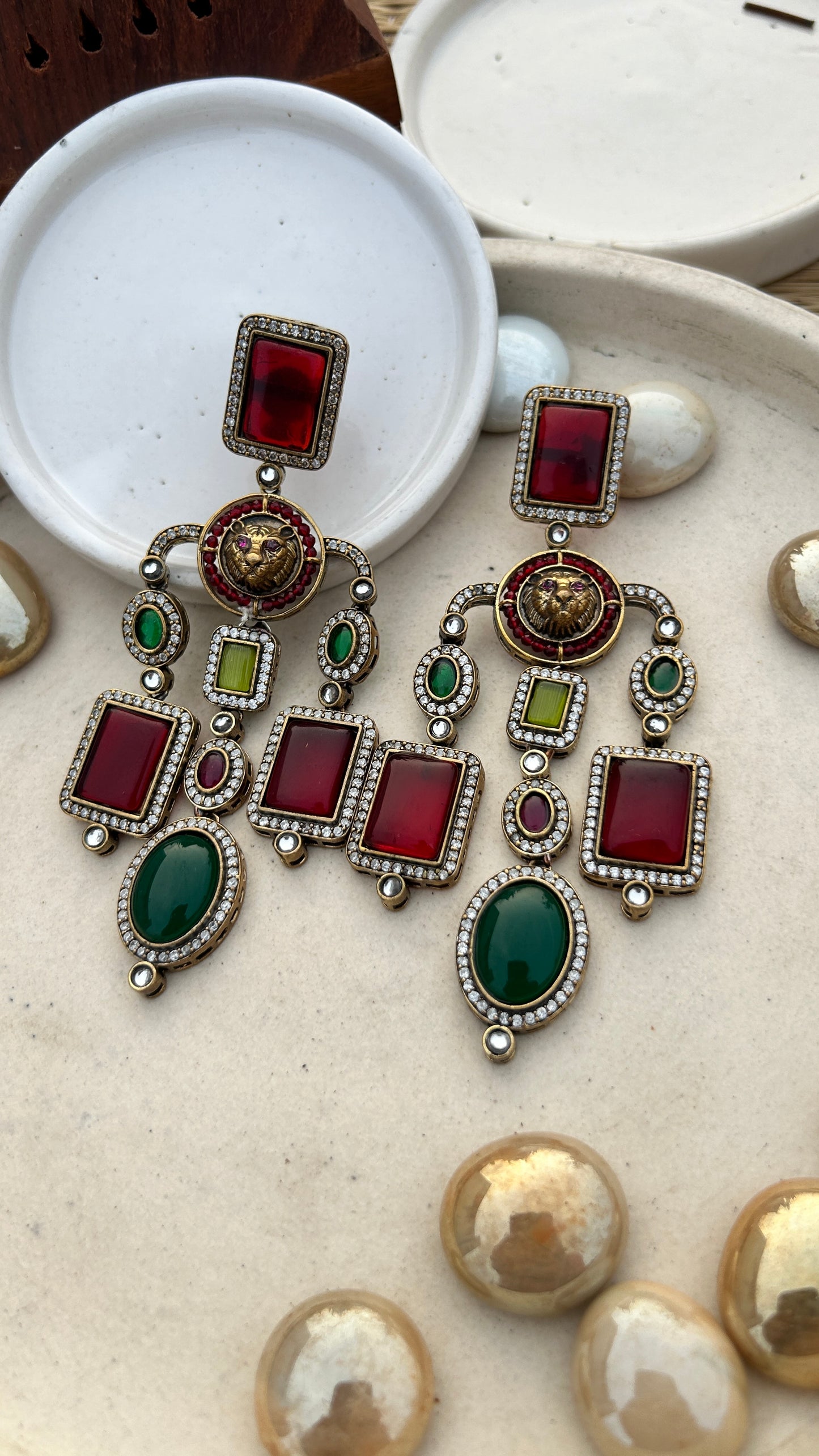 Multicolour Bagh statement Earrings