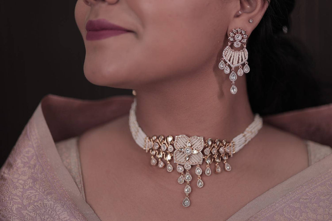 "Layered necklace for Diwali from Amogh"