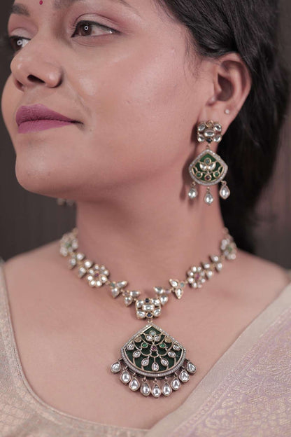 Traditional Mehndi Design Necklace