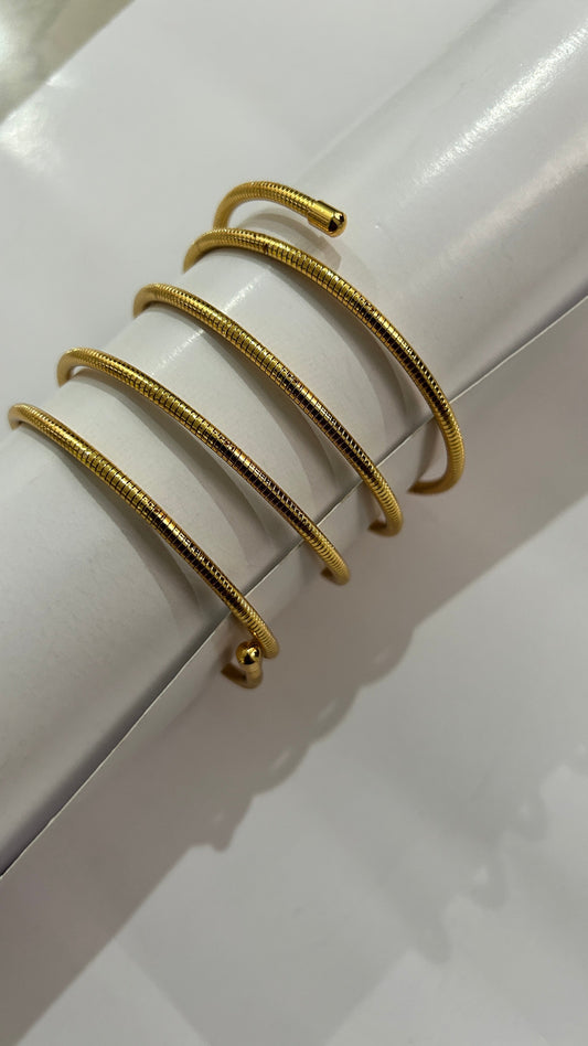 Spiral Bangle Style Kada Bracelet