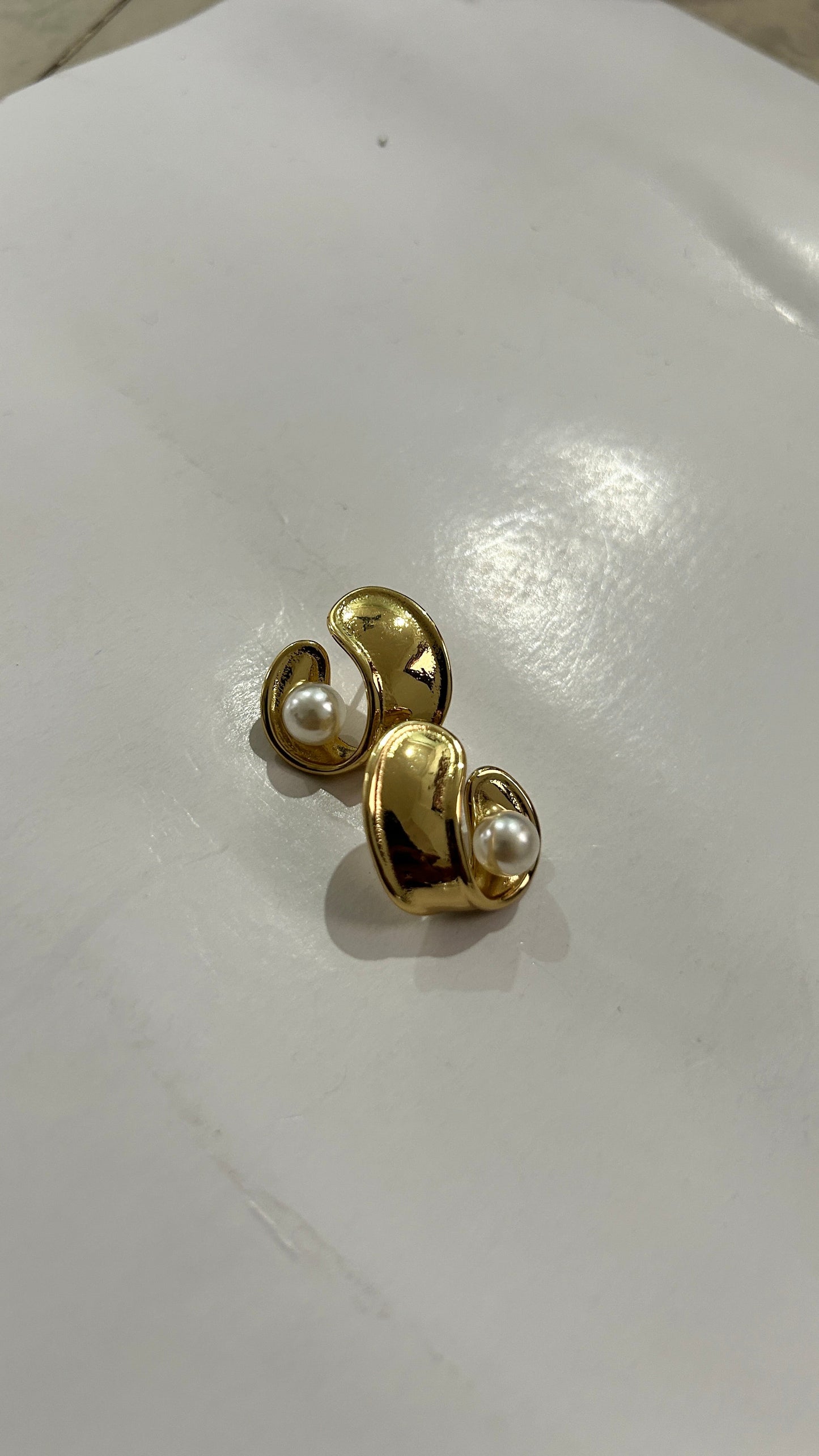 Pearl Statement Stud Earrings