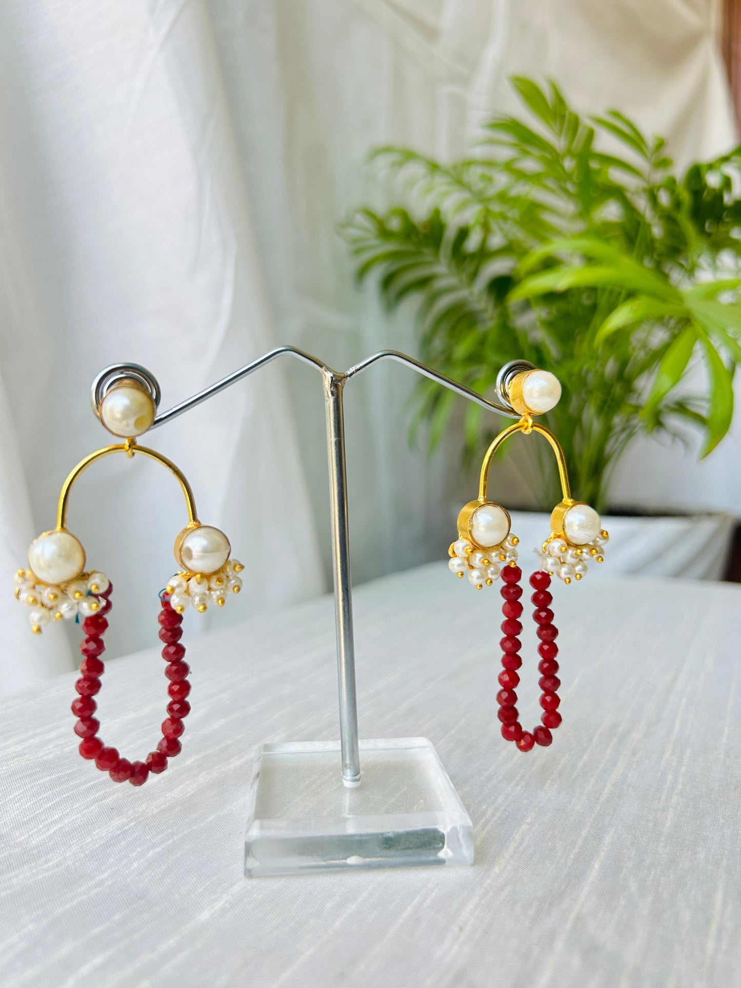 Golden Fashion Drop Earrings