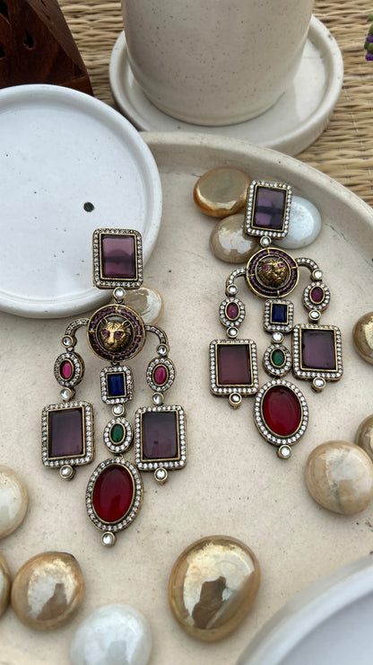 Paro Bagh Statement Dangle Earrings